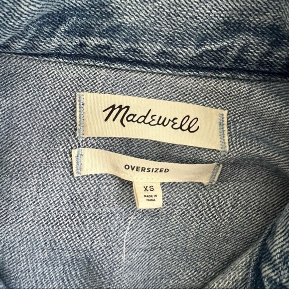NWT MADEWELL • oversized The jean jacket in medford wash - Picture 14 of 16